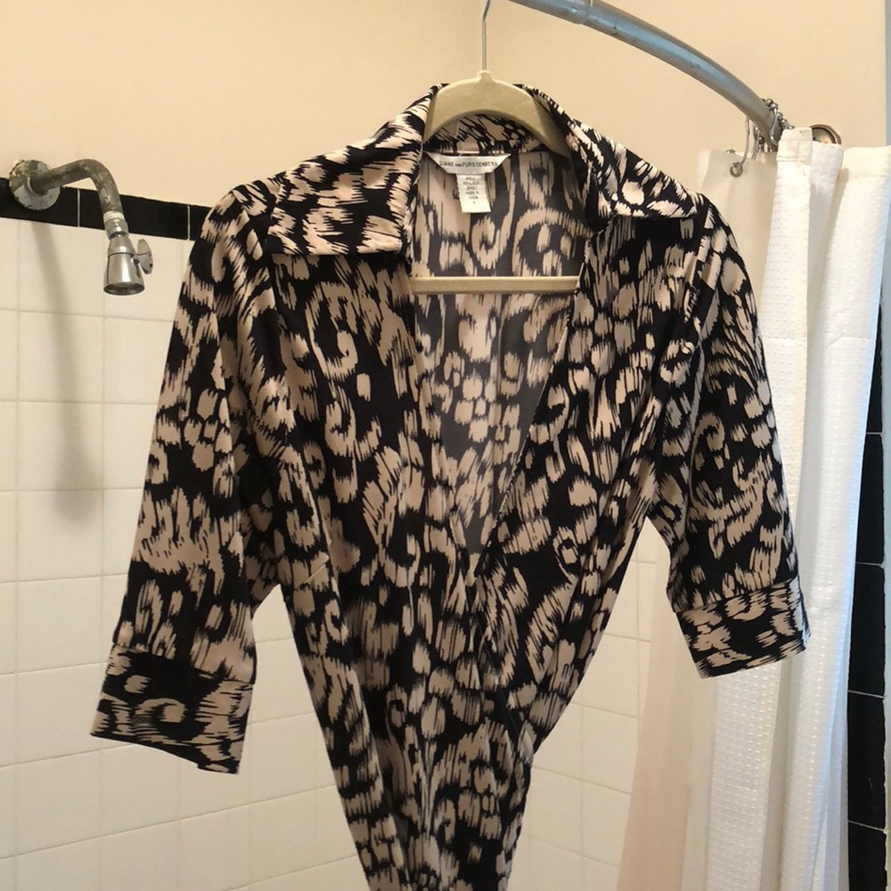 DVF Diane von Furstenberg Vintage Silk Wrap Dress